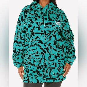 Yitty Collection NWT no shade jade Lizzouette Turquoise & Black plus size hoodie